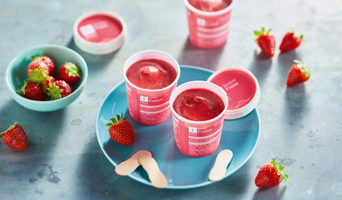 1 POT SORBET FRAISE